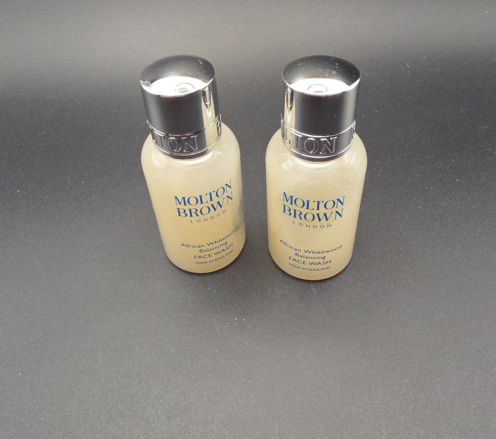 Molton Brown African Whitewood Balancing Face Wash 1oz 2 Bottles
